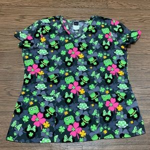 Mickey Mouse ST. Patrick’s day scrubs